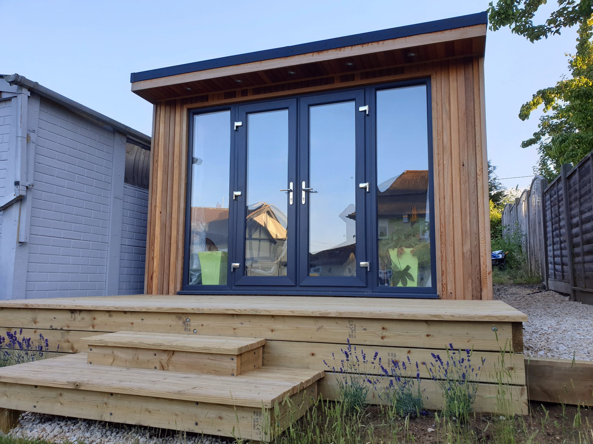 Garden room installation 4 by Scotland Garden Pods